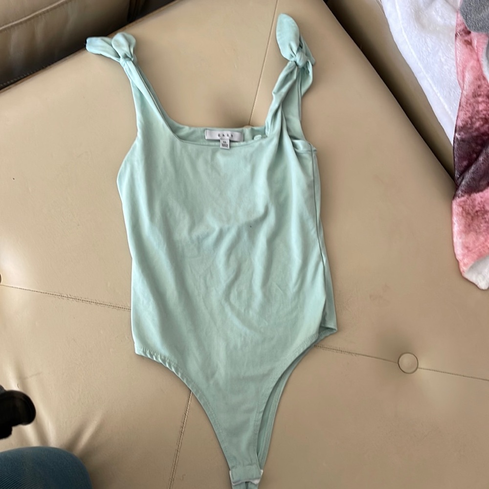 Greenish body suit